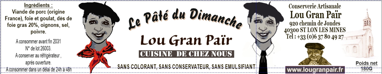 Le Pâté du Dimanche 180g