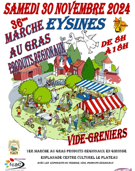 FOIRE AU GRAS à EYSINES Samedi 30 NOVEMBRE