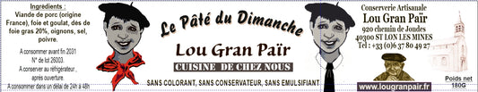 Le Pâté du Dimanche 180g